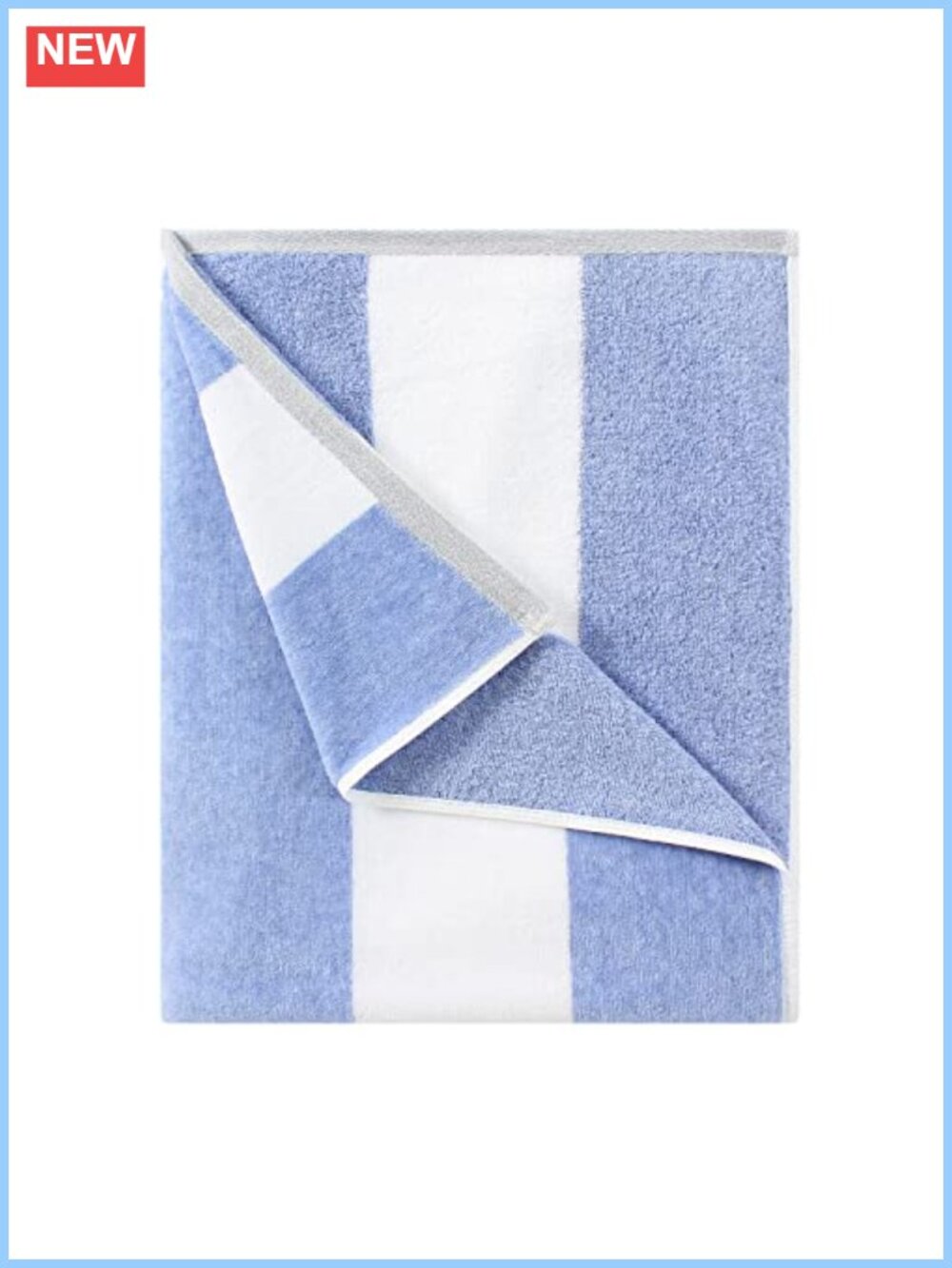 Oversized Quick Dry Cotton Beach Towel Striped 70x35